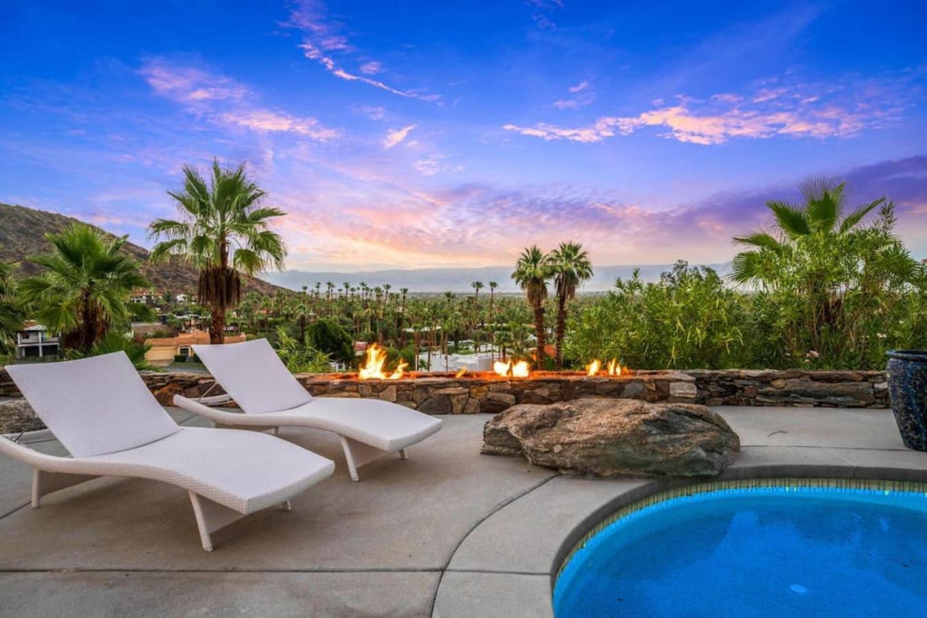 Villa Santorini House Panoramic Palm Springs Views Extérieur photo