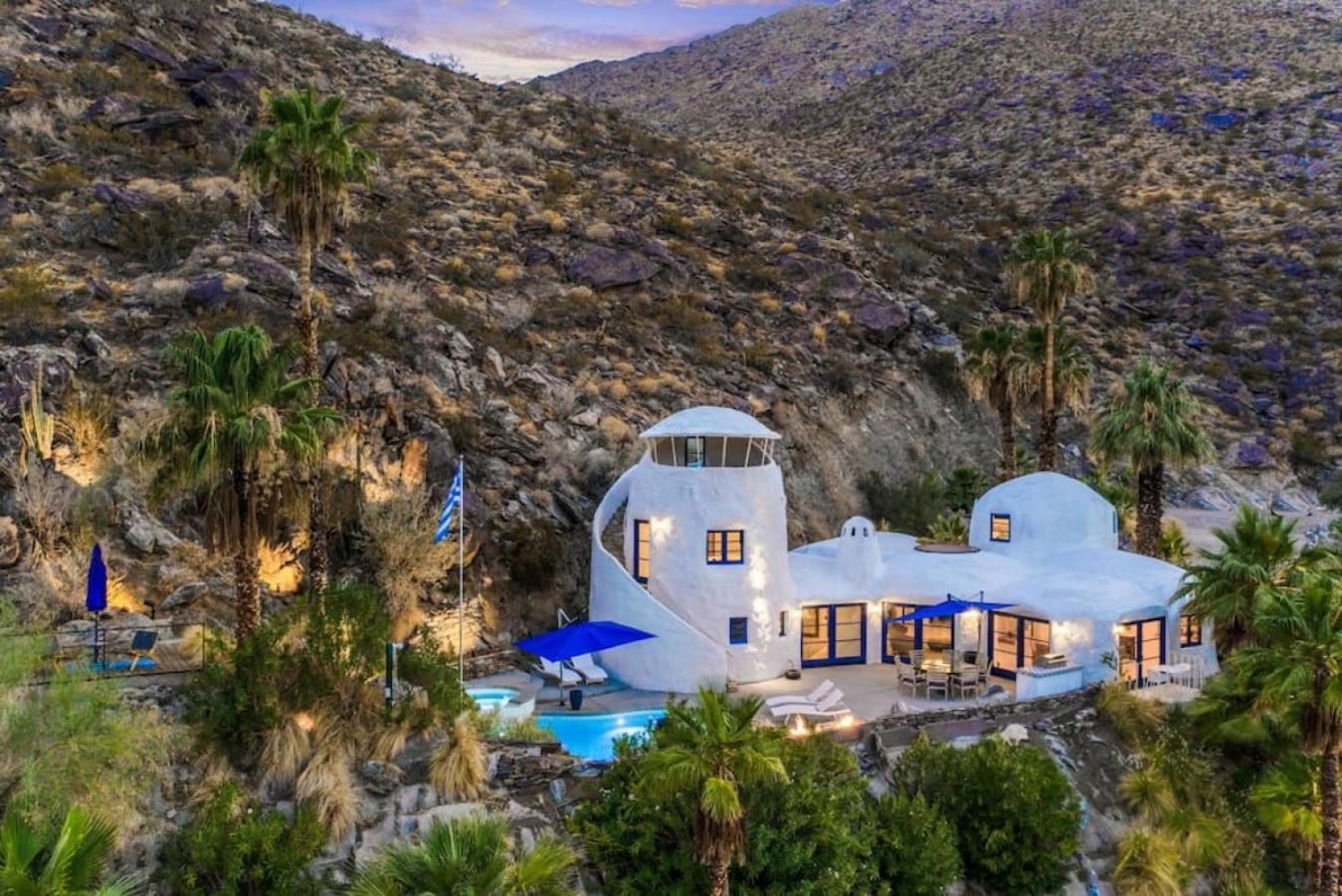 Villa Santorini House Panoramic Palm Springs Views Extérieur photo